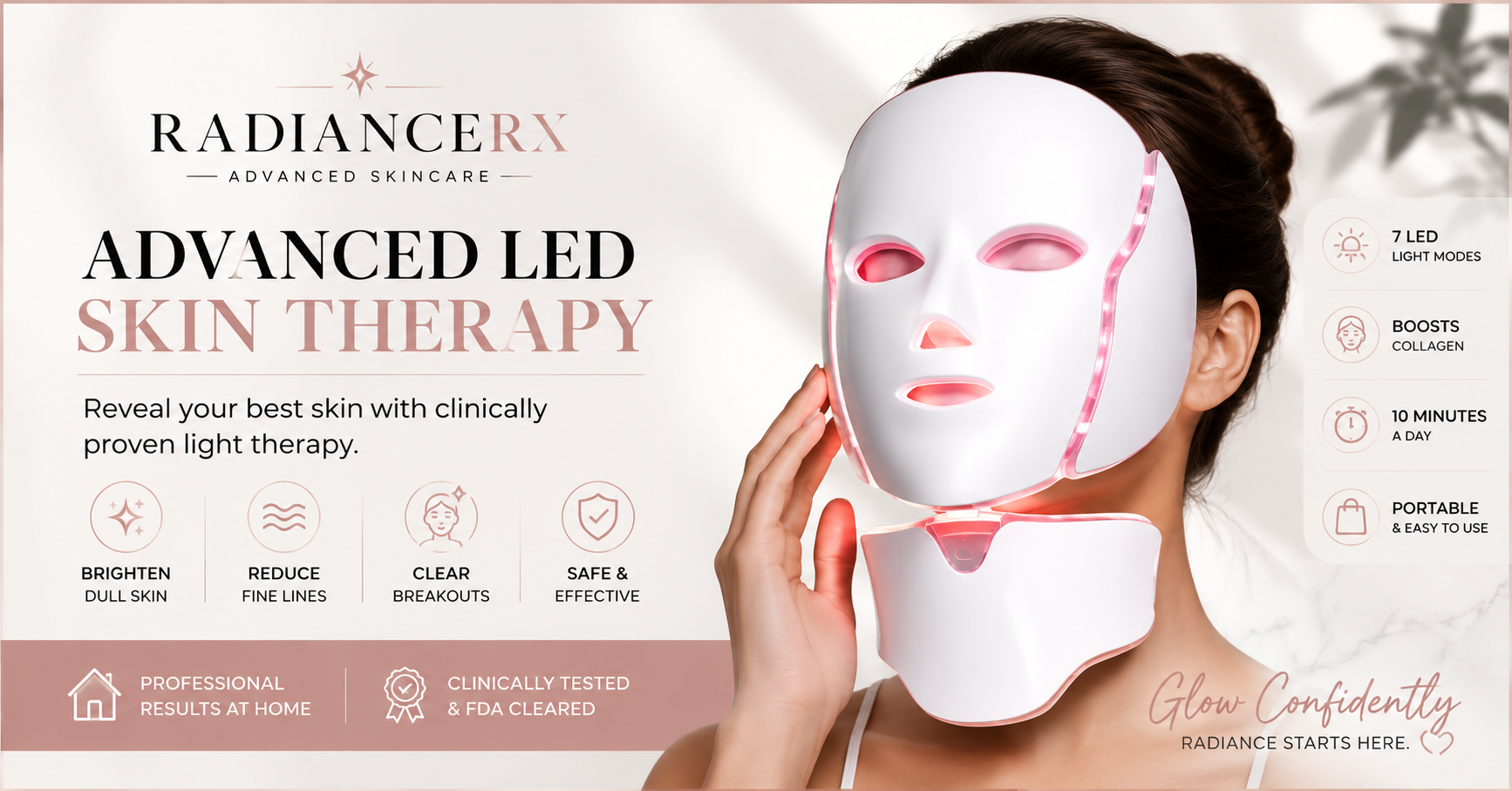 RadianceRx 7-Color LED Therapy Mask